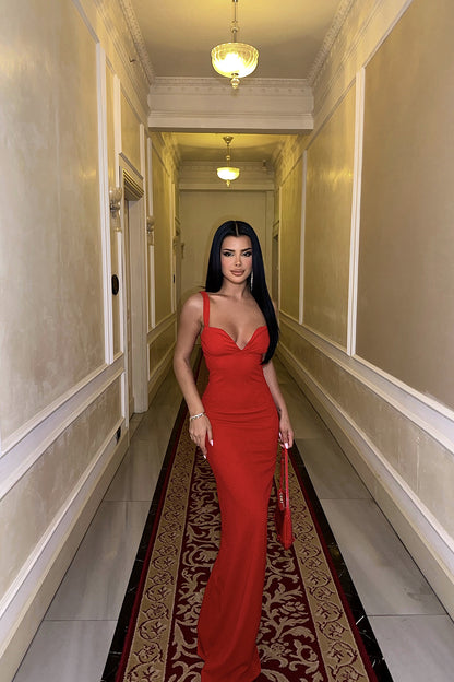 Red Strap Dress