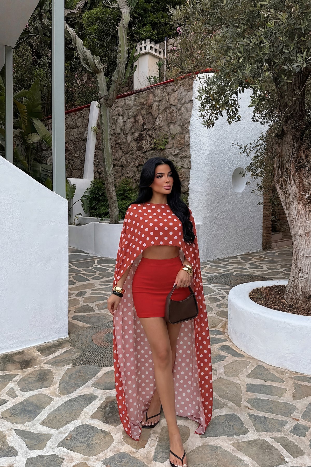 Kırmızı Polka Üçlü Takım 4