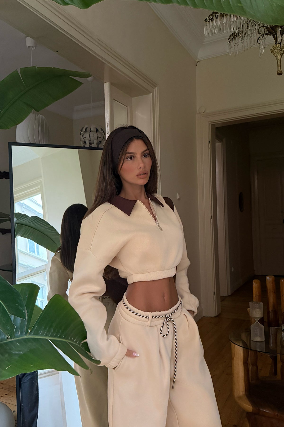 Krem Eşofman Takım 2
