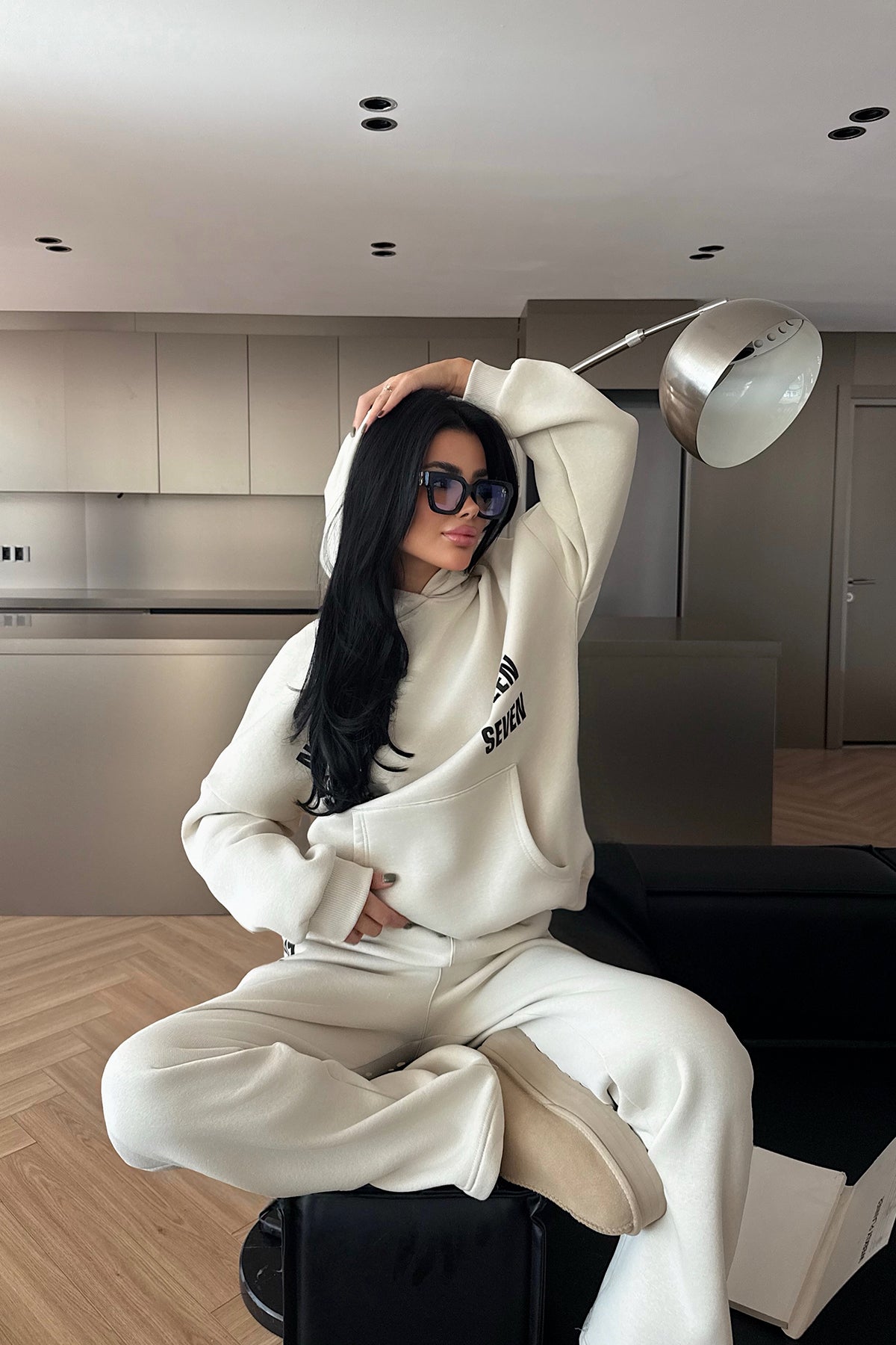 Krem Darcey Eşofman Takım 2