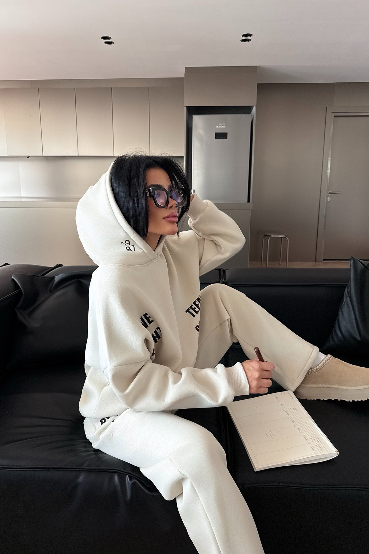 Krem Darcey Eşofman Takım 5