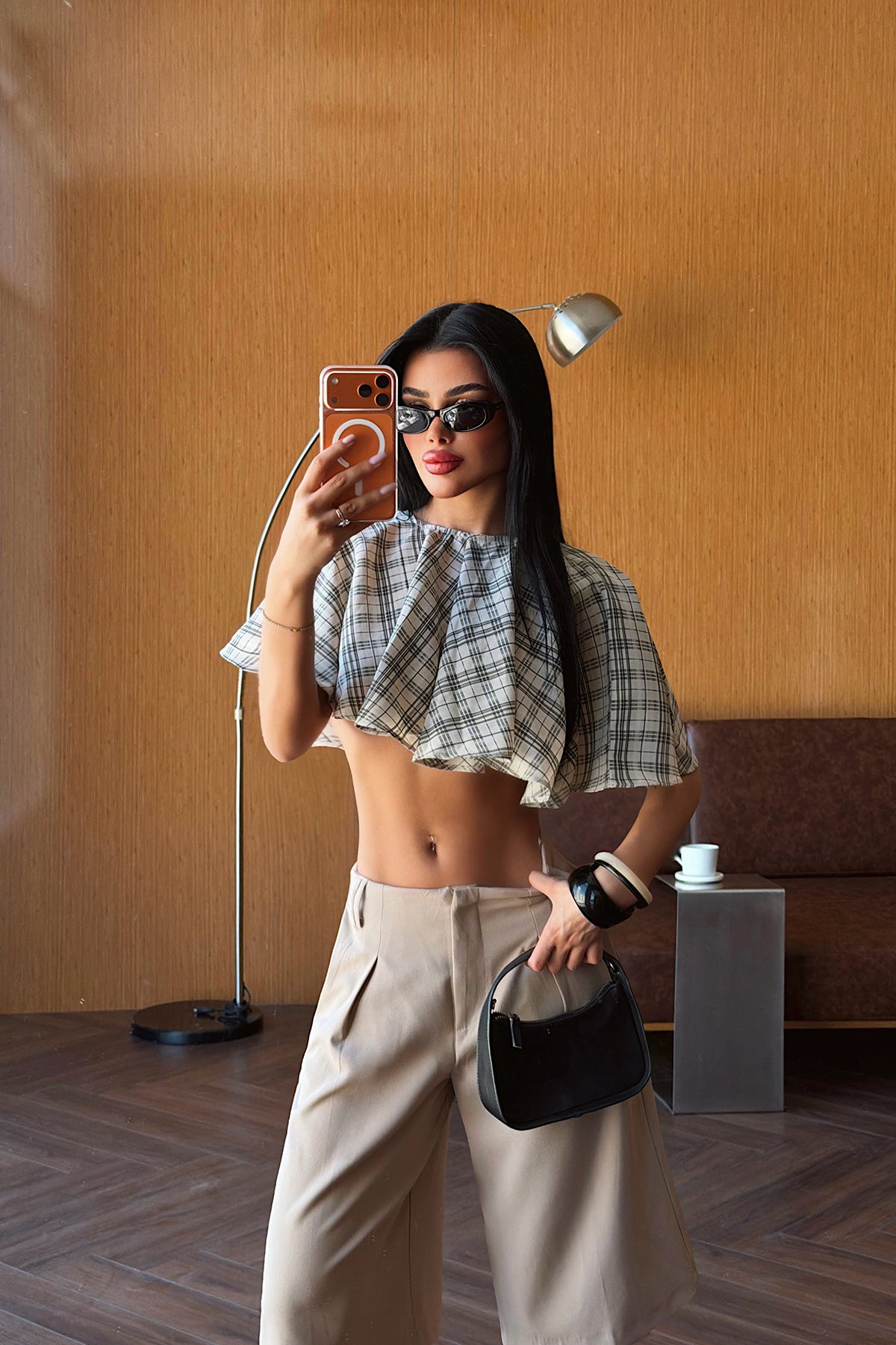 Krem Bahu Crop Bluz 4