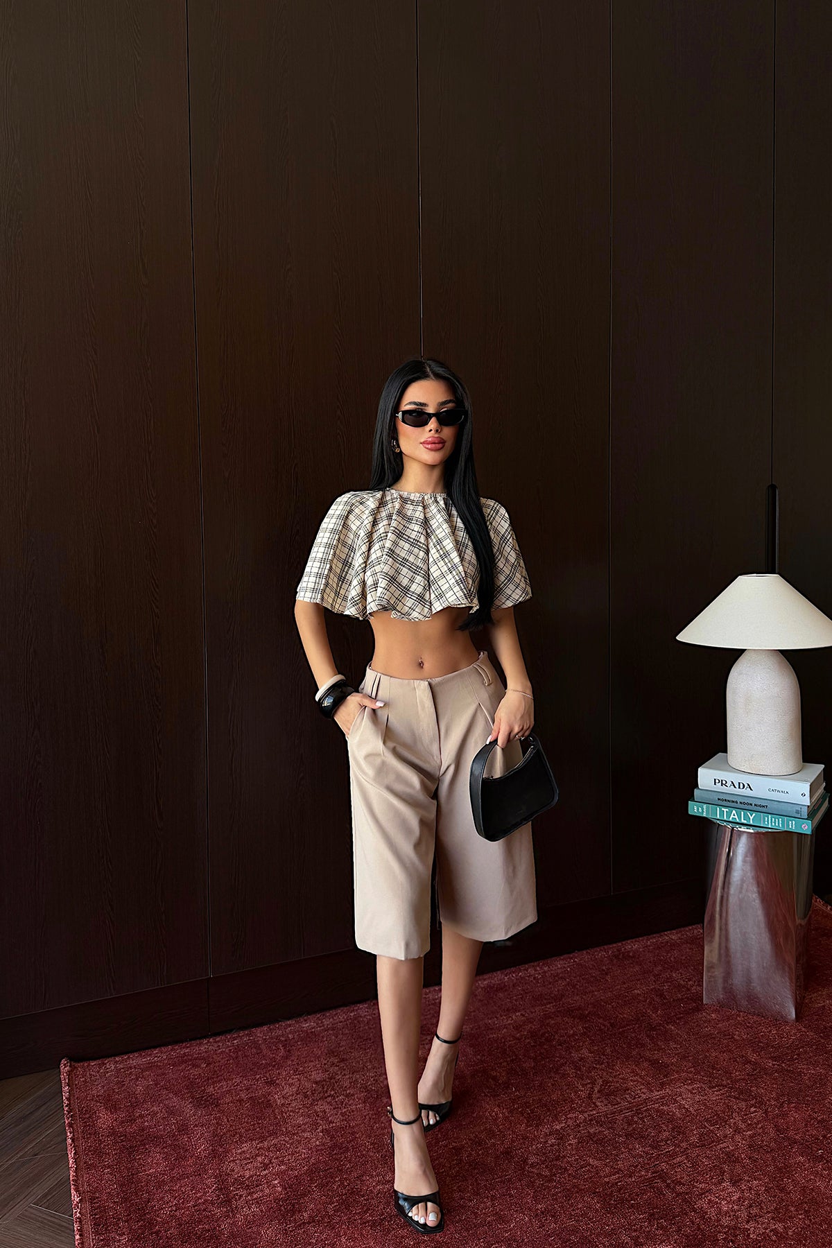 Krem Bahu Crop Bluz 8