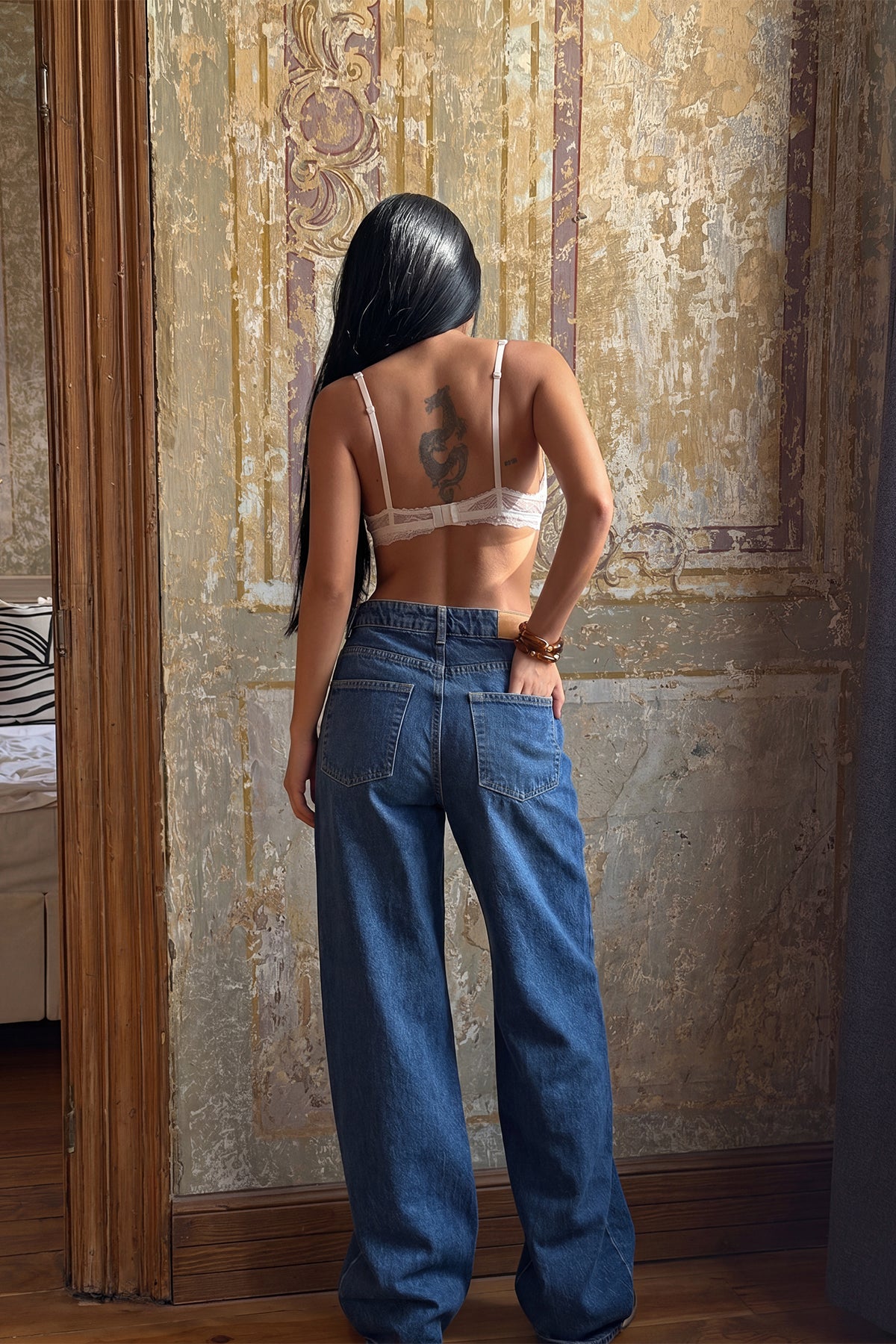 Lacivert Bol Paça Jean 12