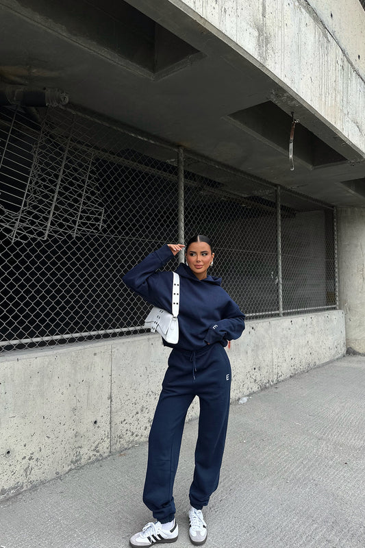 Navy Blue E Written Tracksuit