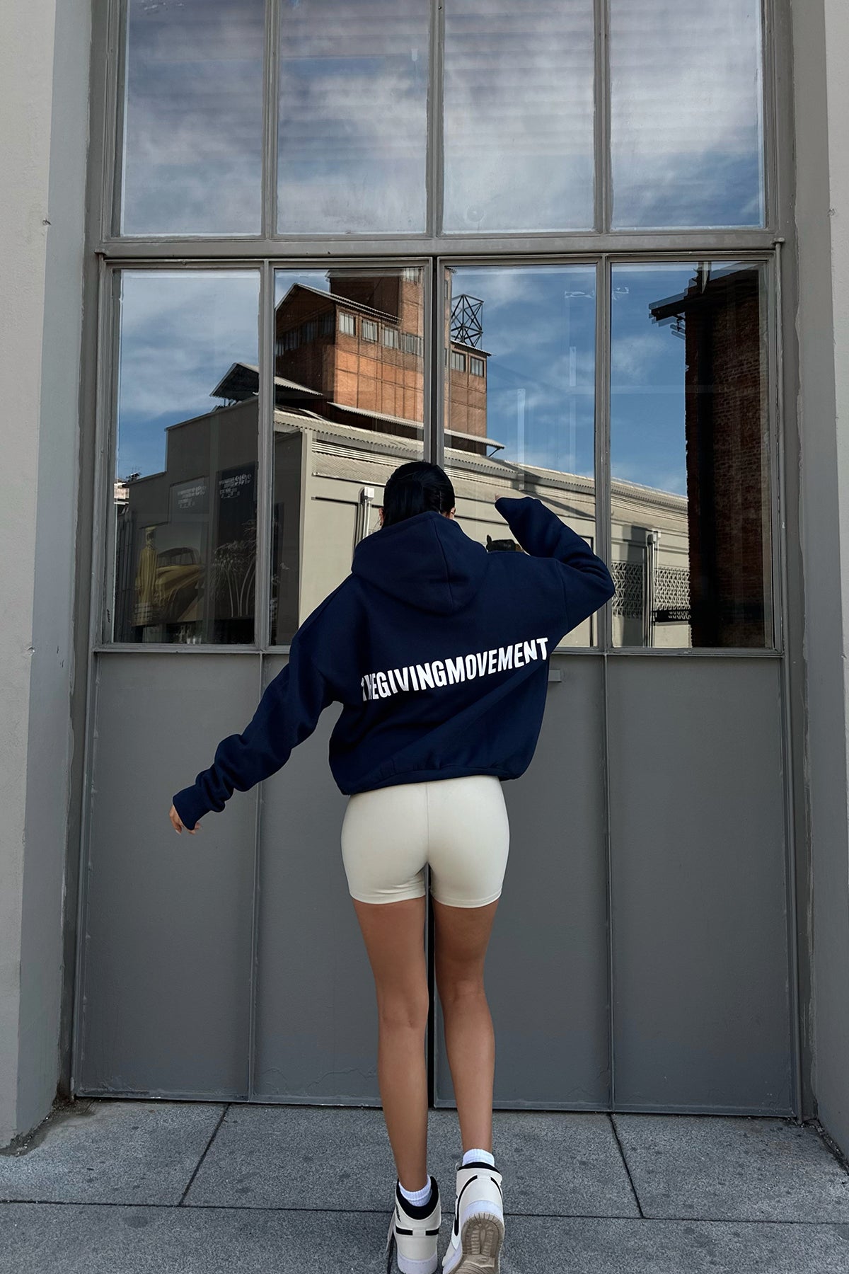 Navy Blue Kangaroo Pocket Sweat