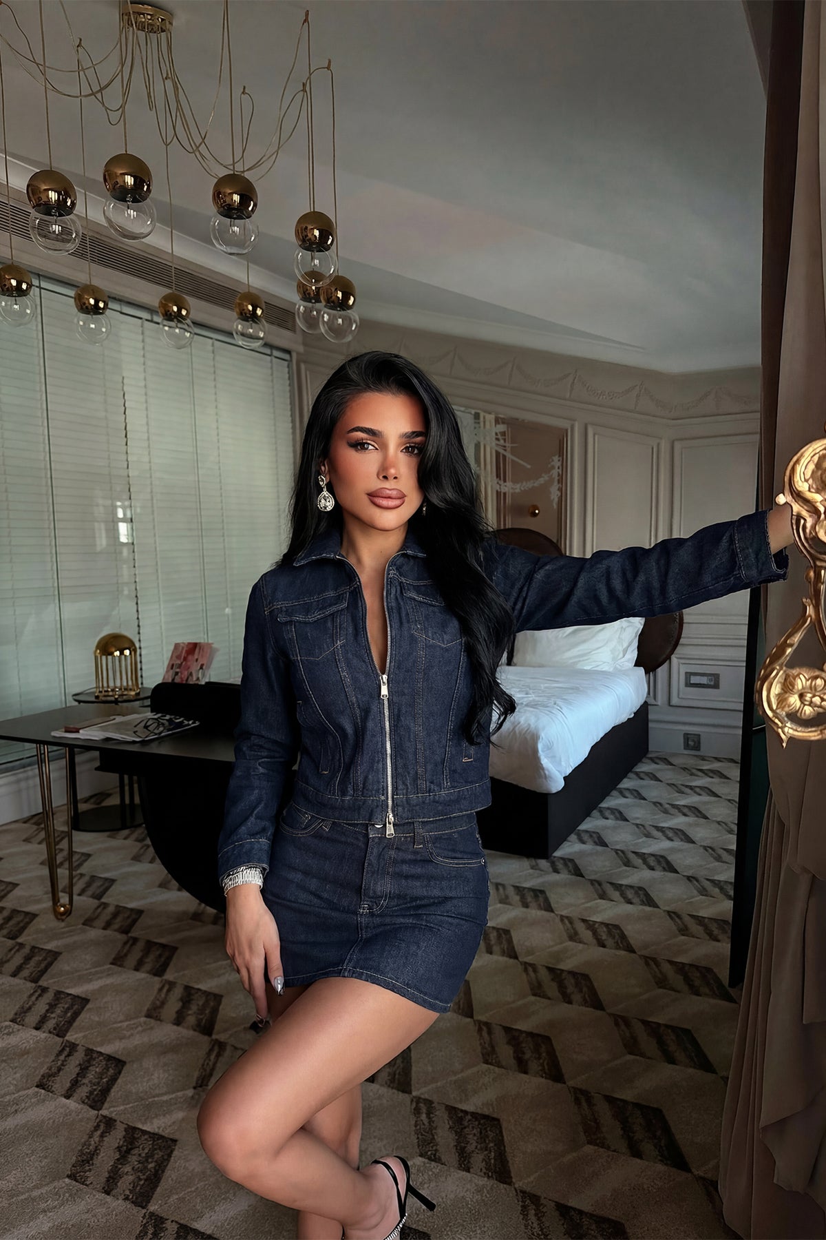 Lacivert Eyfid Denim Takım 8
