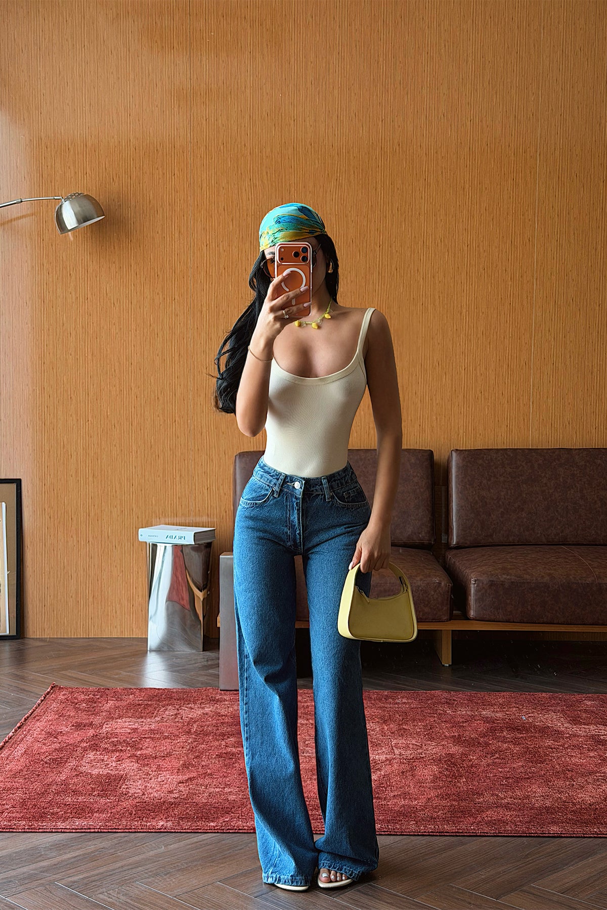 Mavi Yüksek Bel Jean ATE5277 8