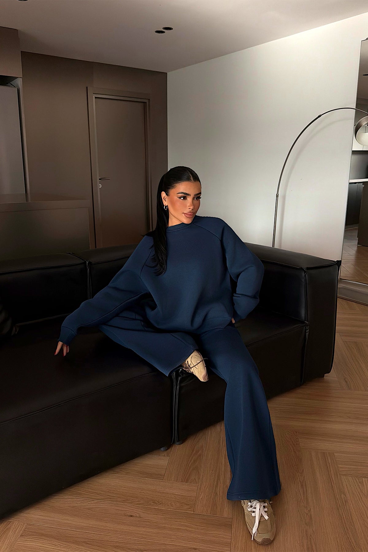 Navy Blue Tracksuit Set