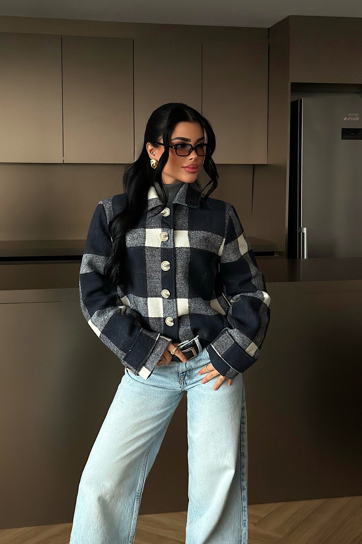 Navy Cashmere Jacket