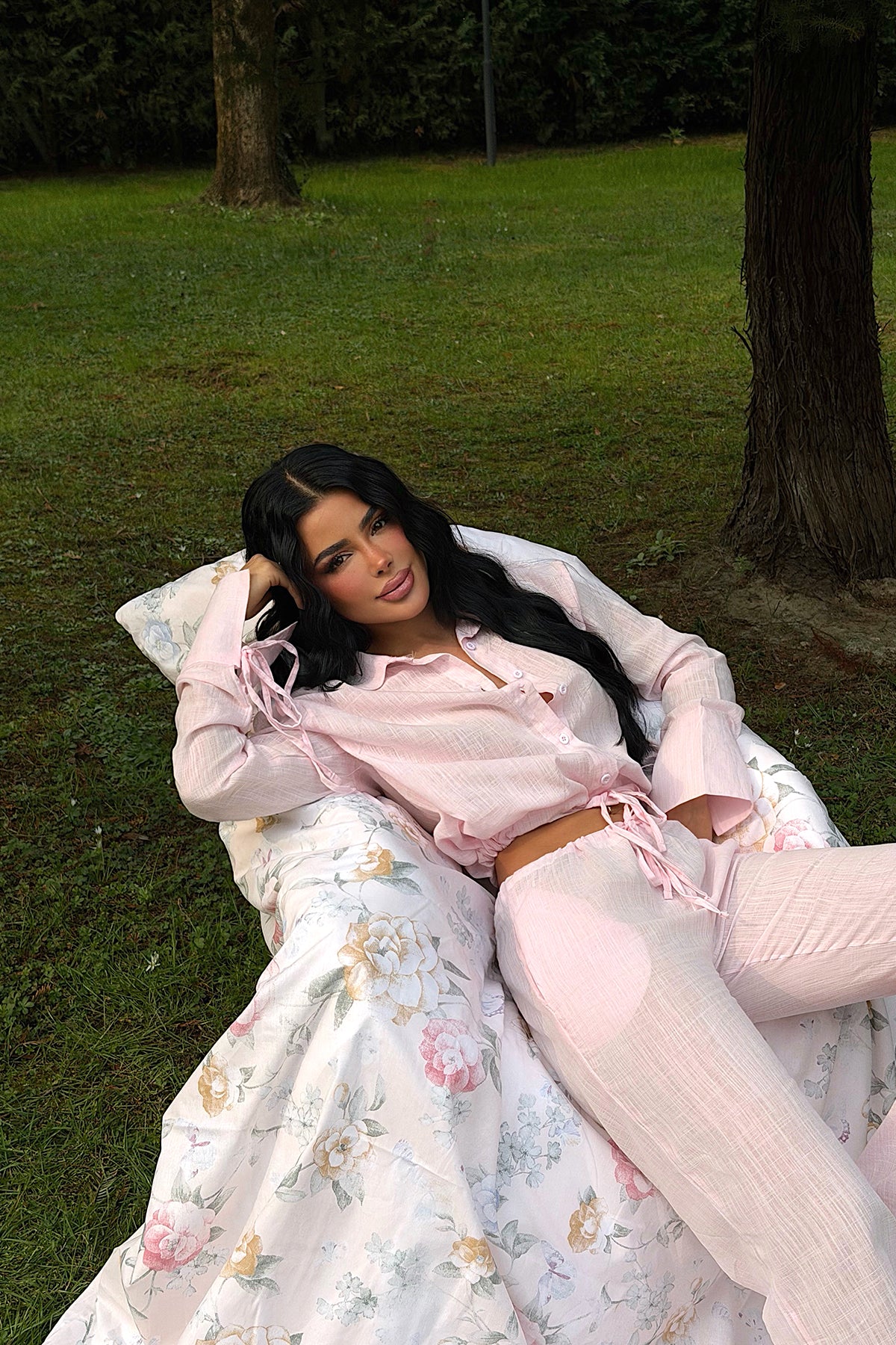 Powder Pink Shirt and Pants Set