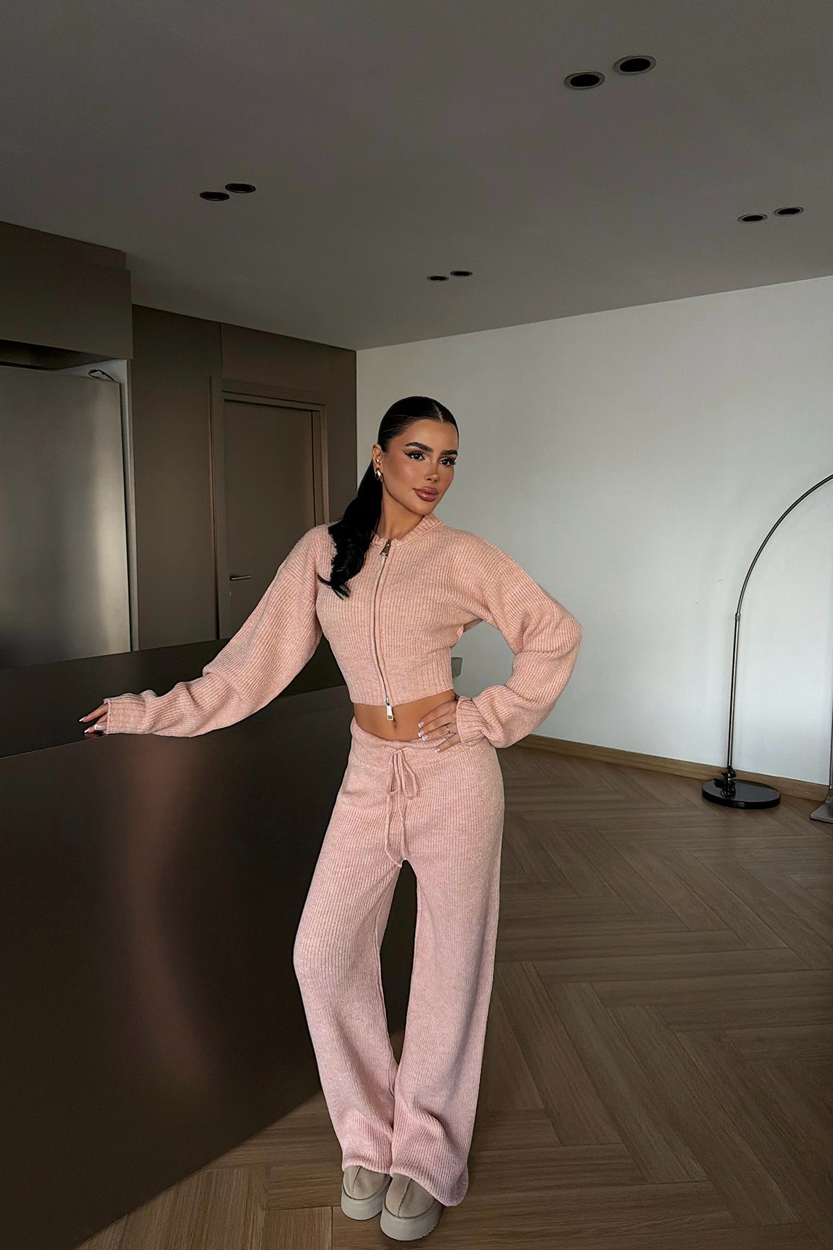 Powder Pink Trouser Suit