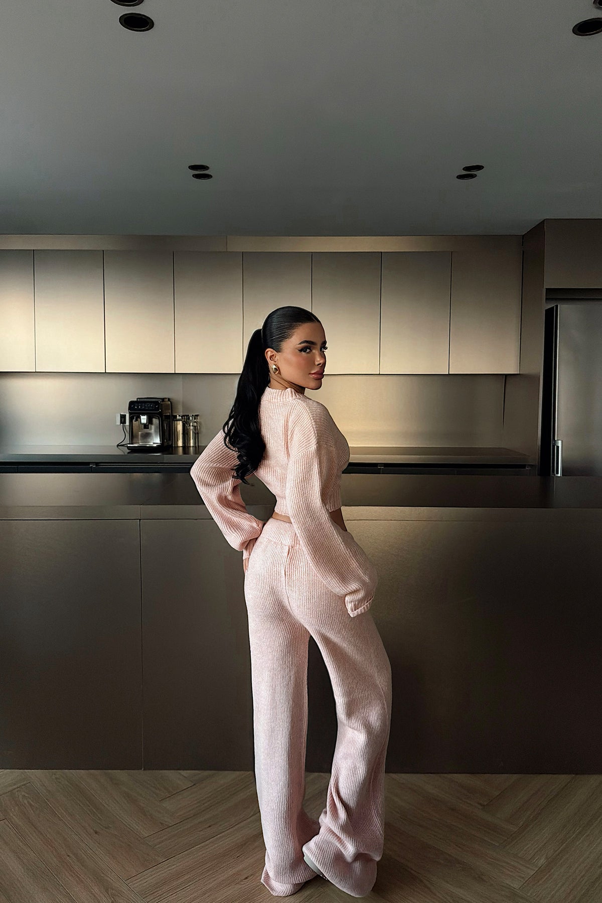 Powder Pink Trouser Suit