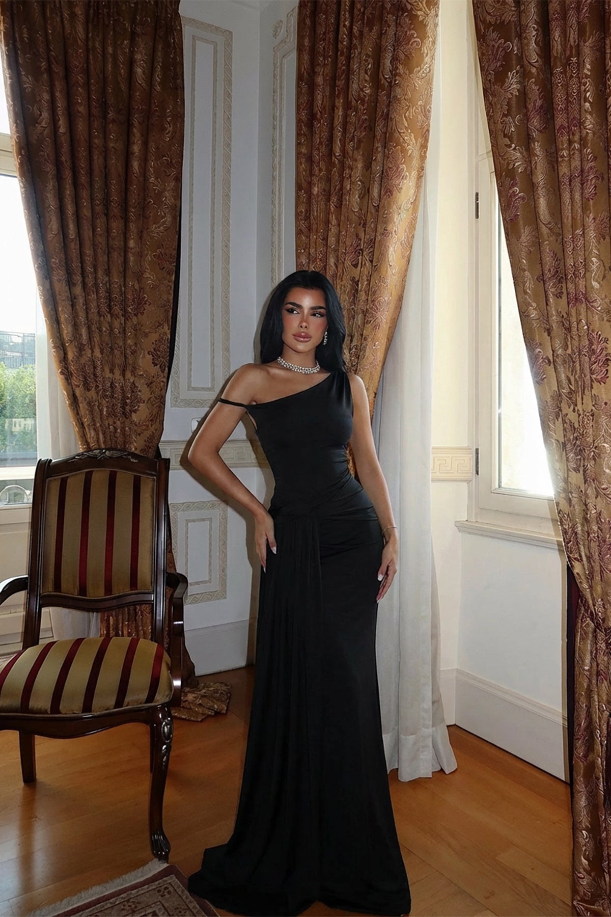 Siyah Rowen Elbise 4