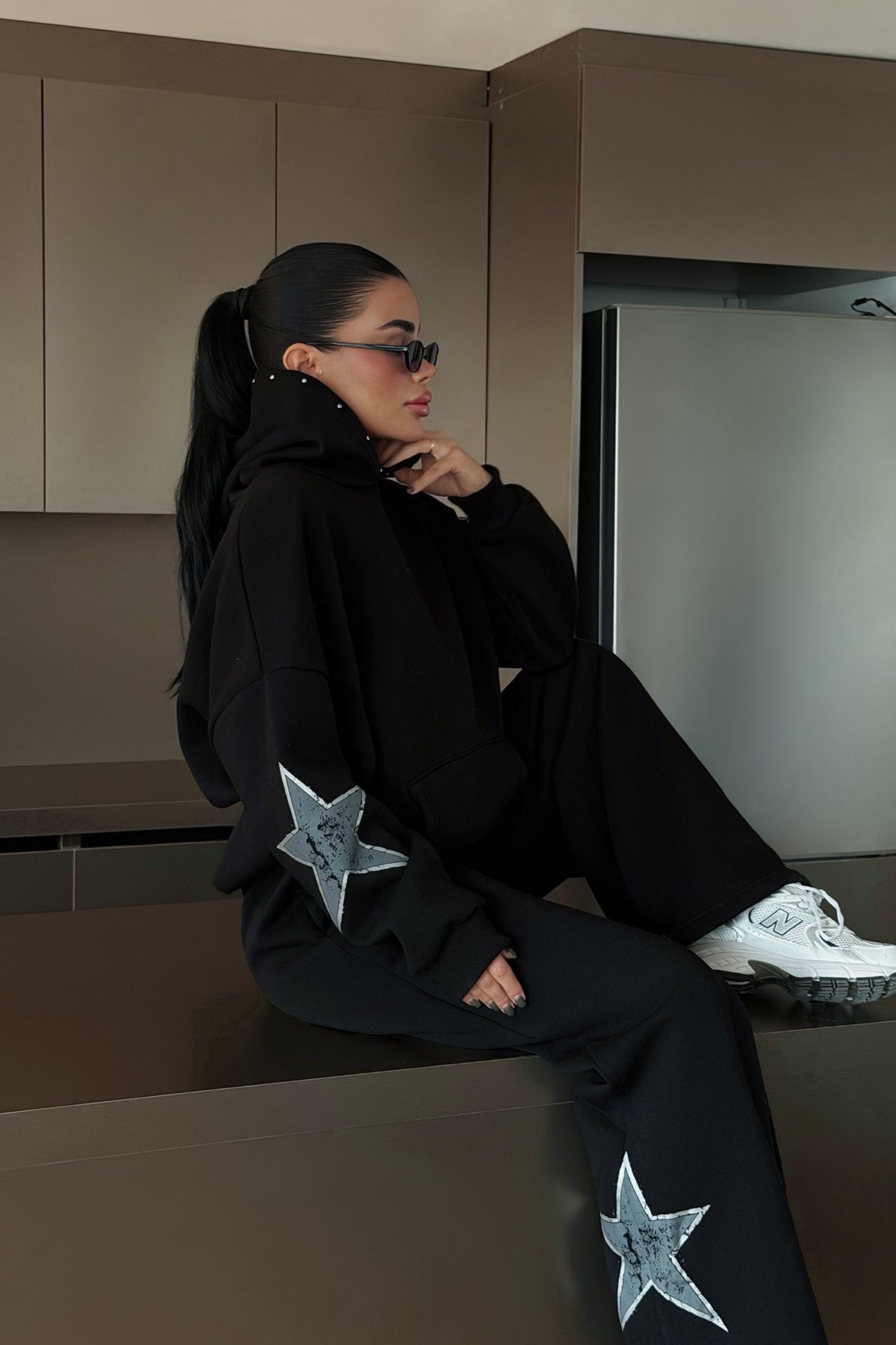 Siyah Stars Eşofman Takım 12