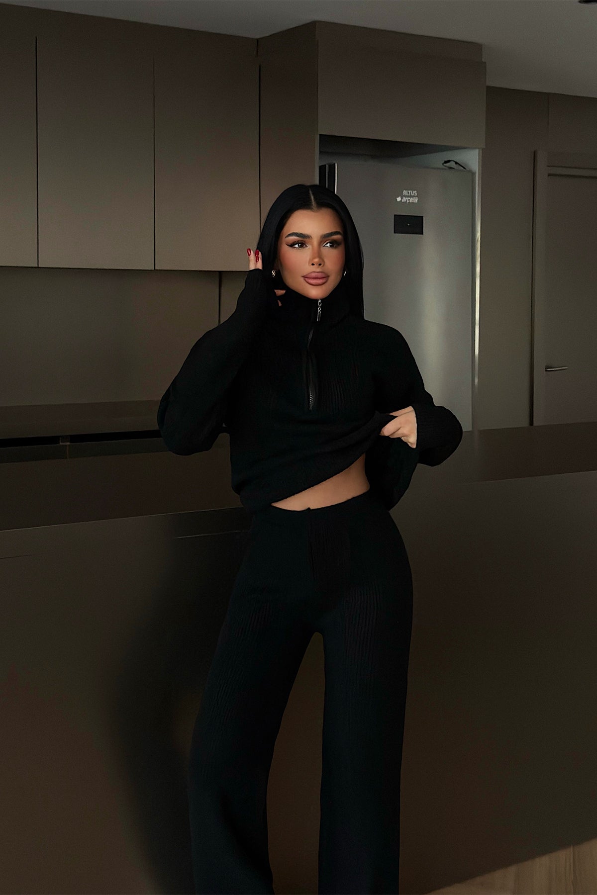 Siyah Nalani Triko Takım 8