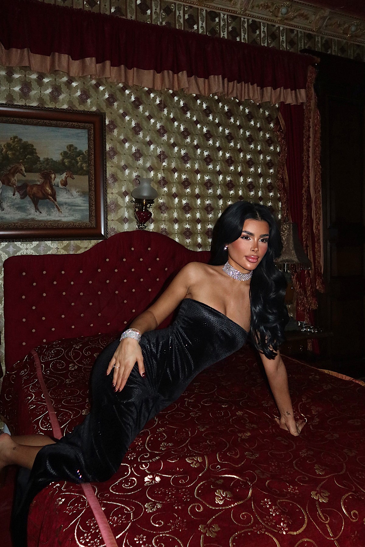 Siyah Lissa Straplez Elbise 8
