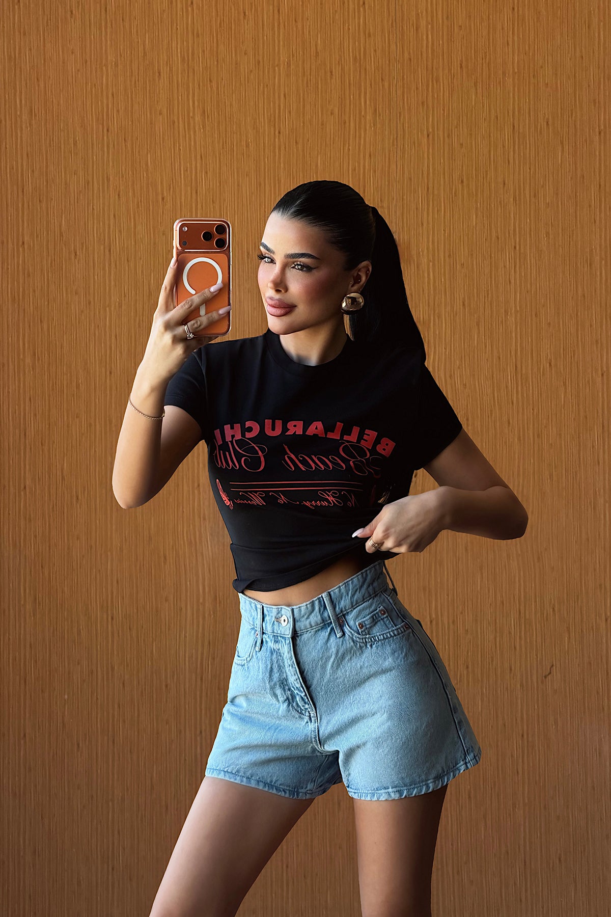 Siyah Bellaruchi Tshirt 8
