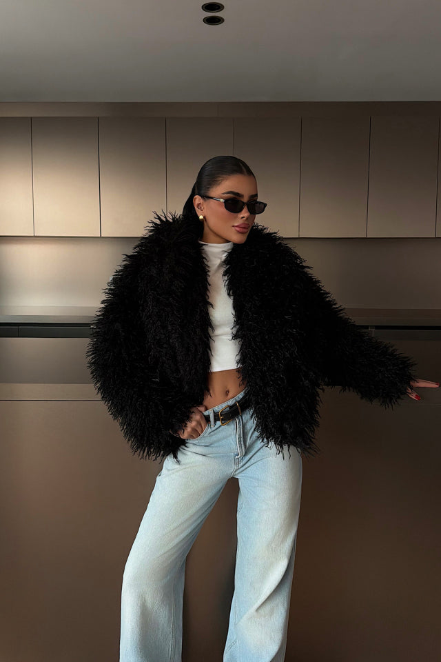 Siyah Mayfair Kürk 2