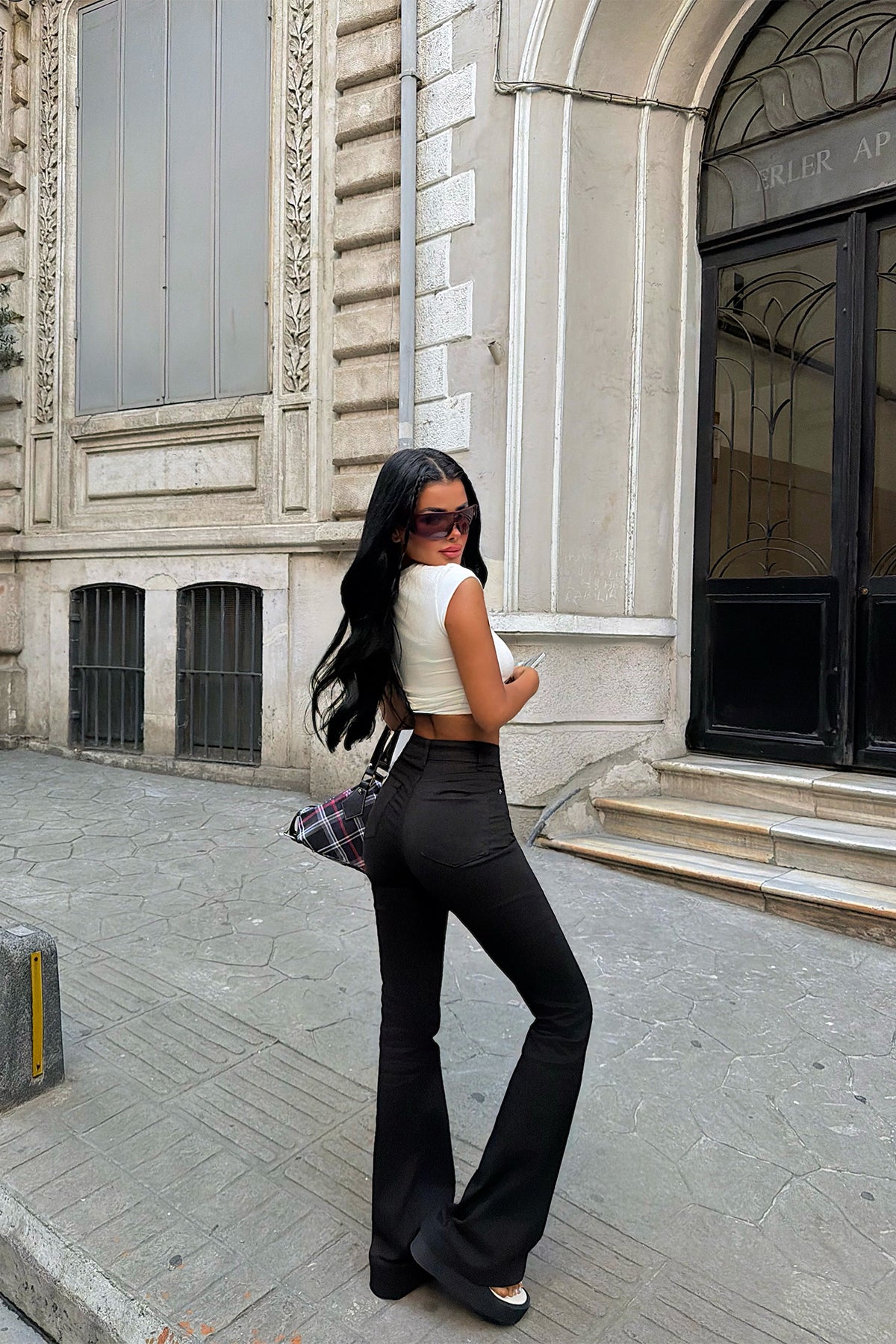 Siyah Yüksek Bel Jean ATE6347 16