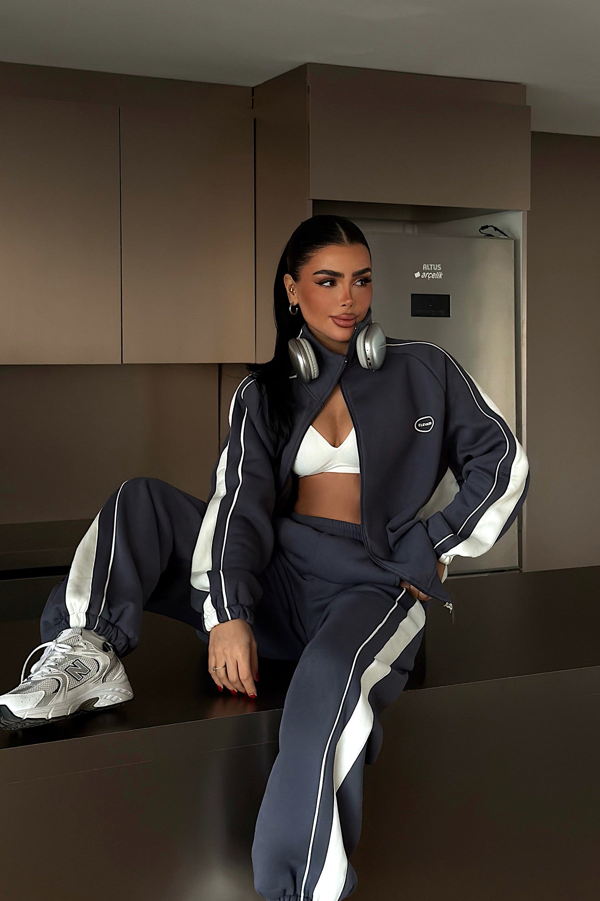 Smoked Elevated Print Tracksuit Set
