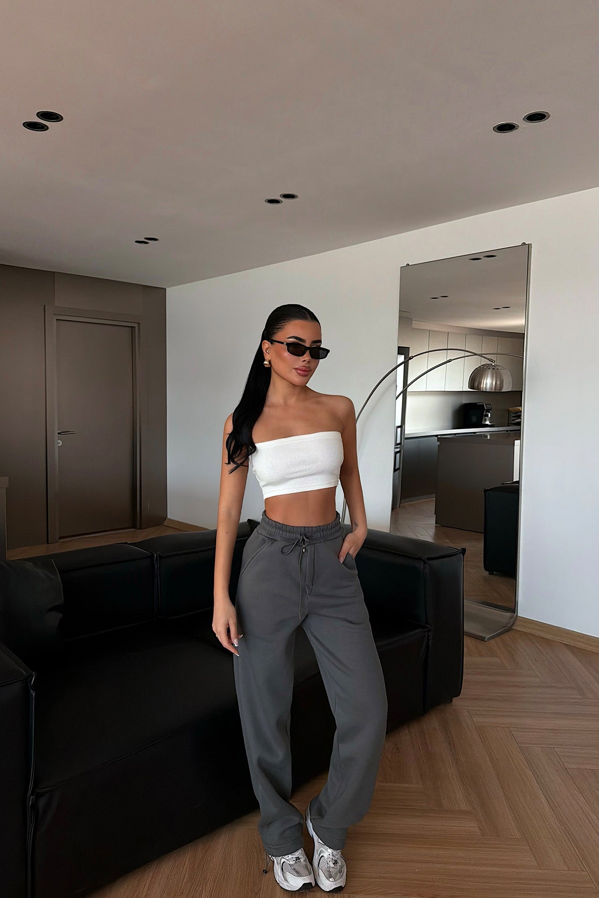 Smoked Tie-Up Tracksuit