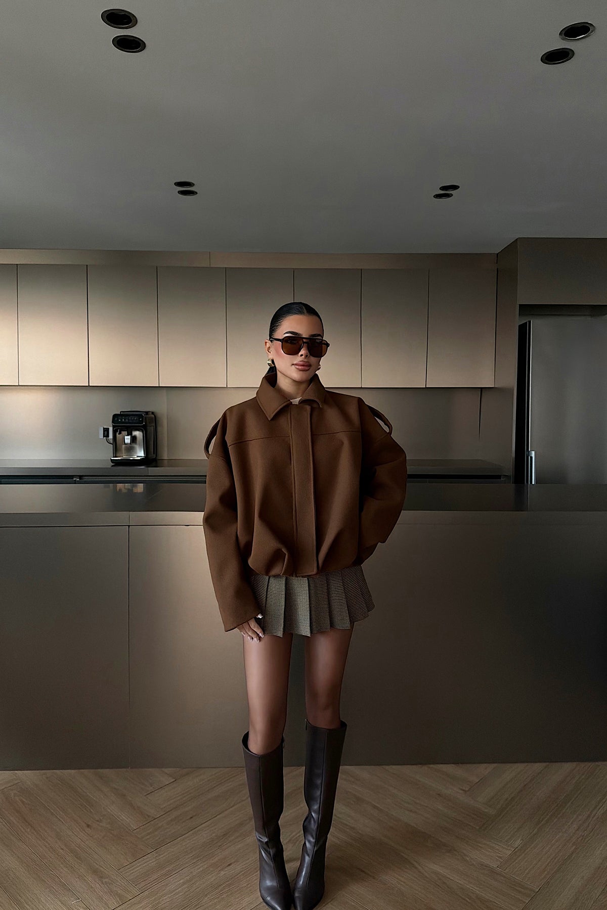 Tan Bomber Jacket