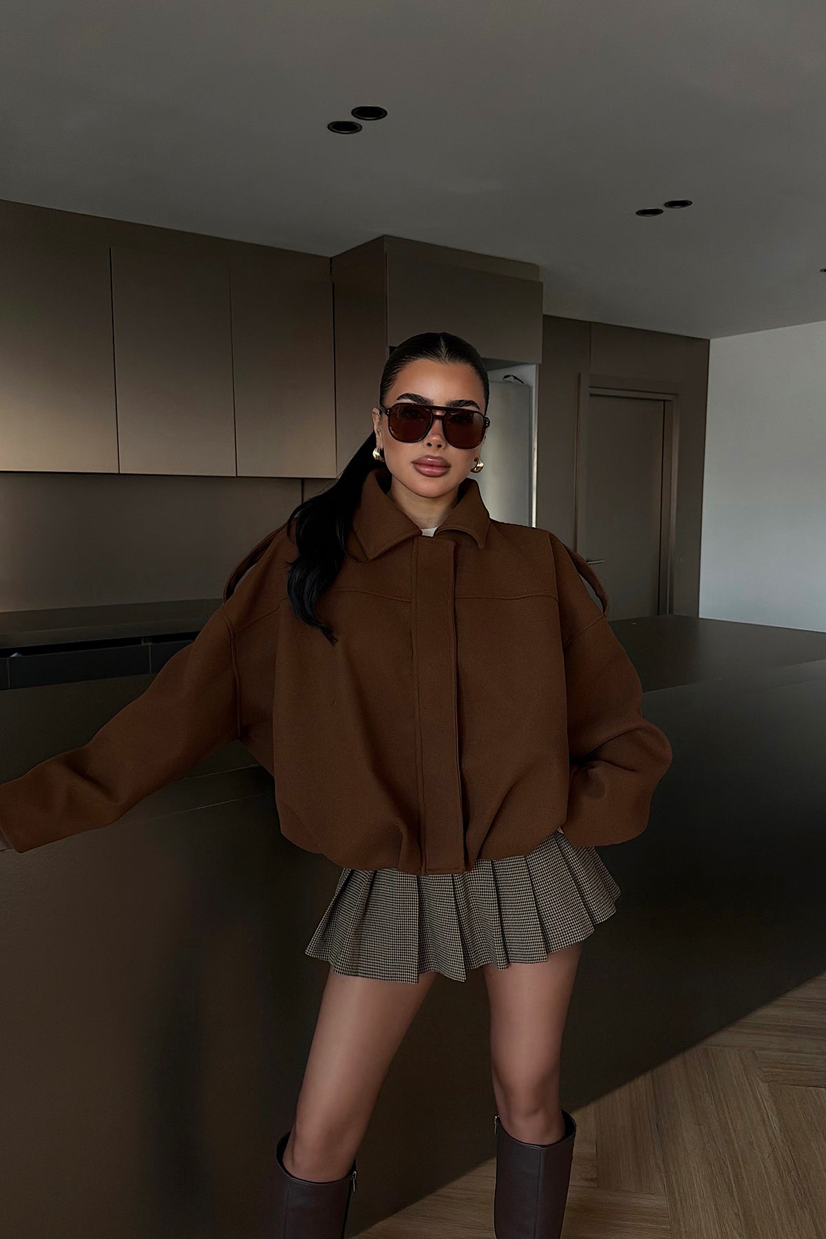 Tan Bomber Jacket