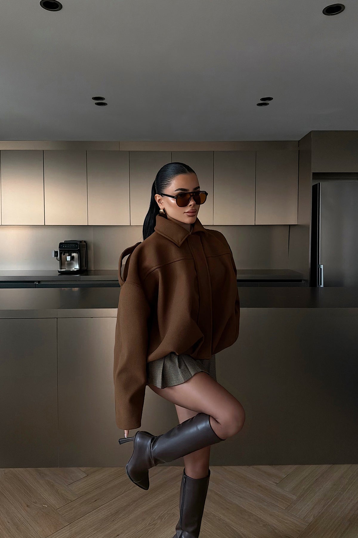 Tan Bomber Jacket