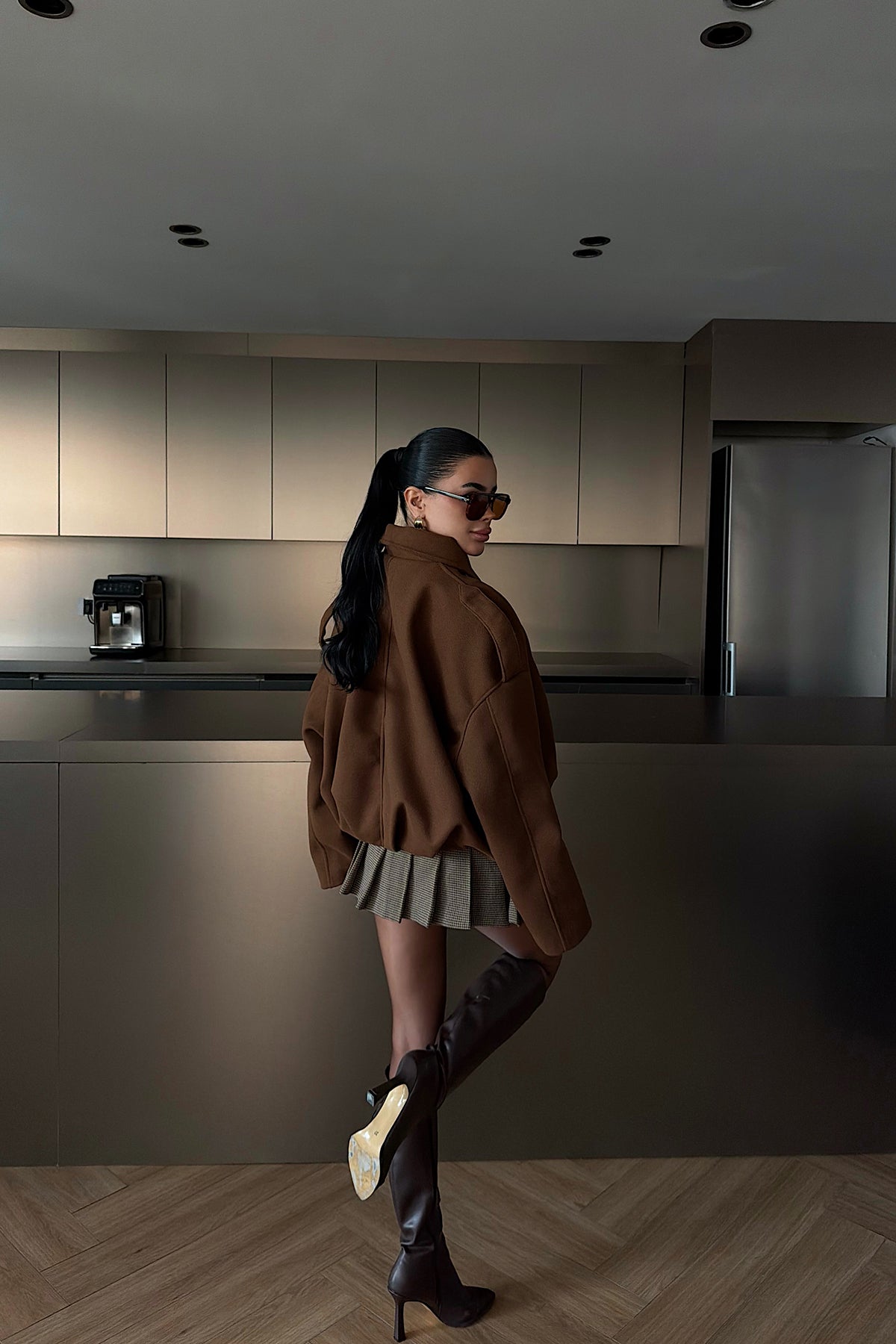 Tan Bomber Jacket