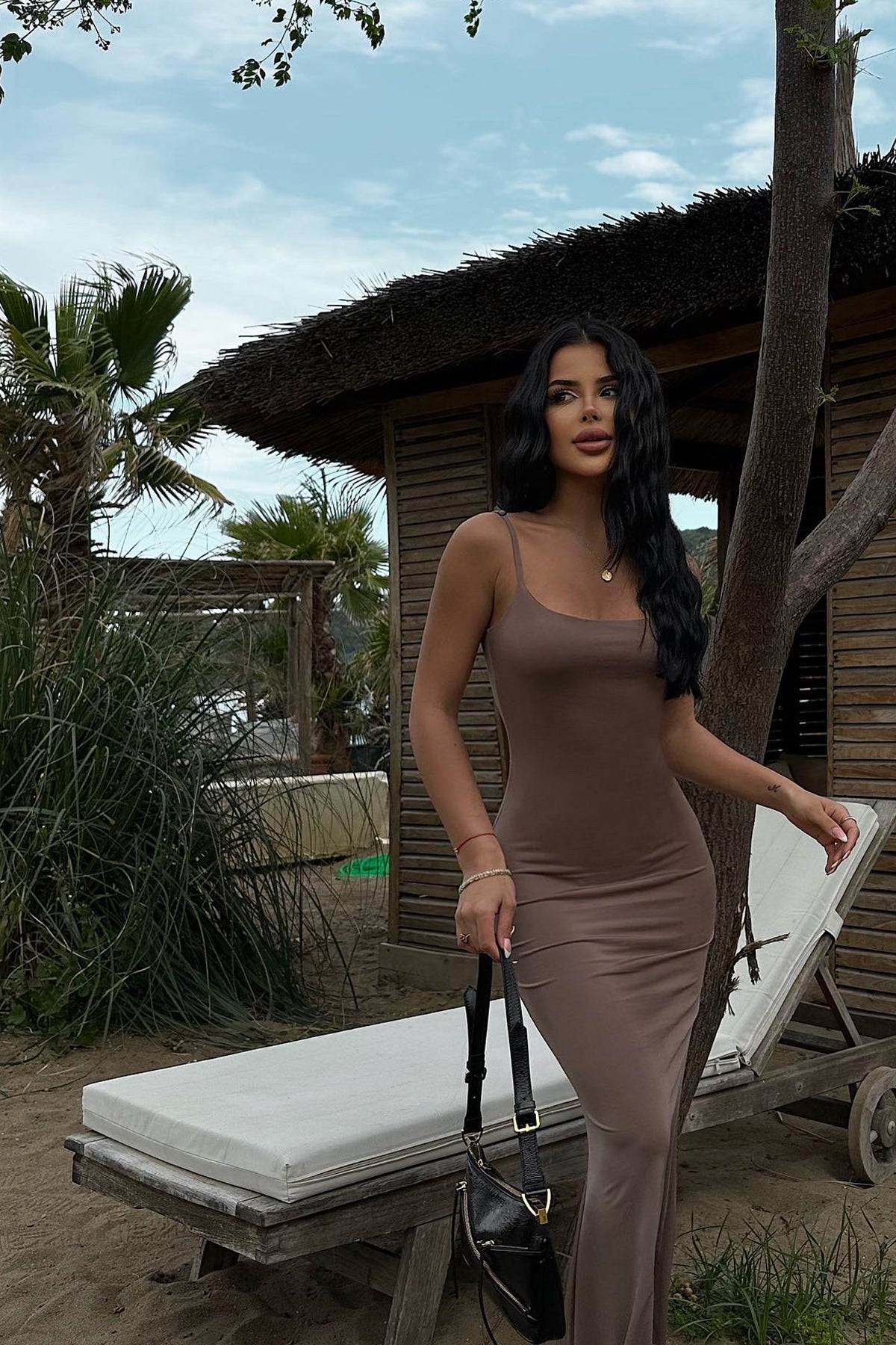 Taş Melita İp Askılı Elbise 8
